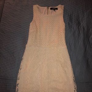 Lace cream dress